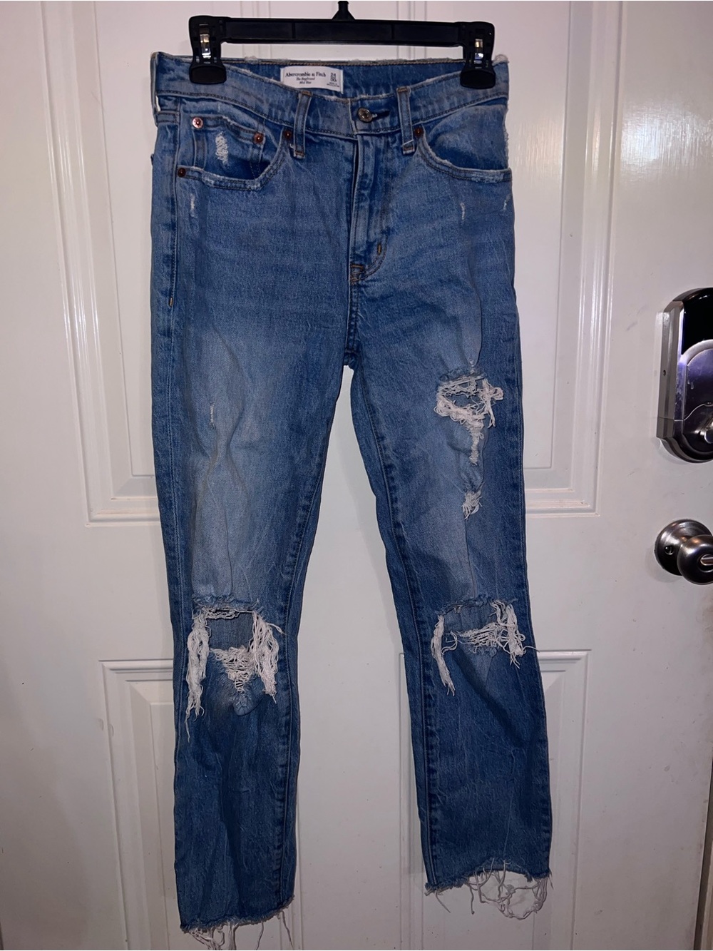 Abercrombie & Fitch Light Blue Boyfriend Jeans